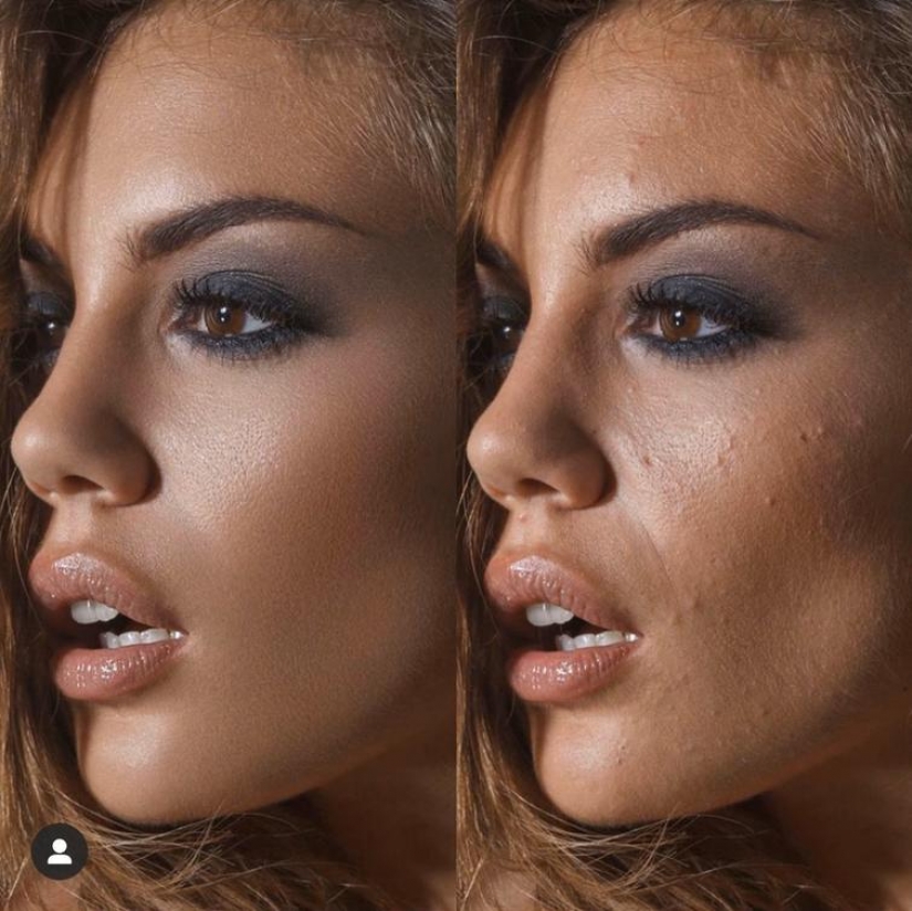 La dura verdad: 20 fotos de chicas en Internet y en la vida real