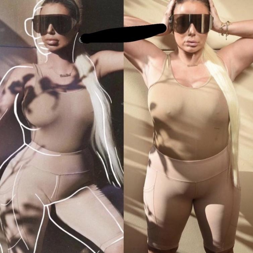 La dura verdad: 20 fotos de chicas en Internet y en la vida real