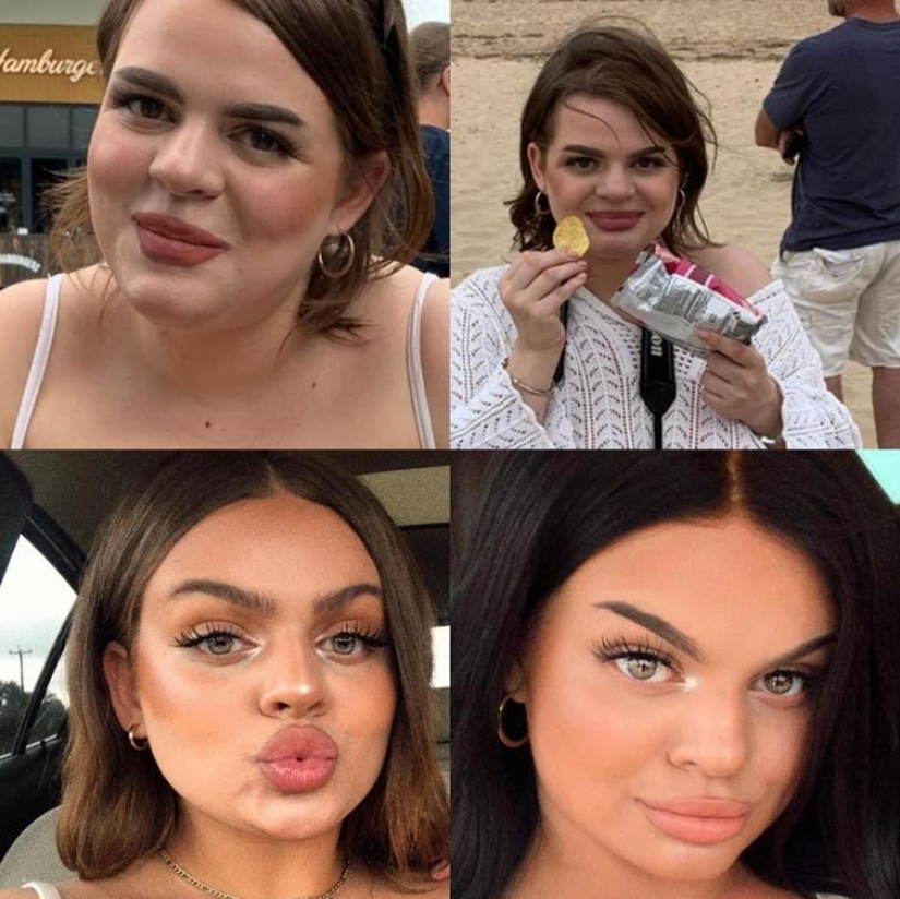 La dura verdad: 20 fotos de chicas en Internet y en la vida real