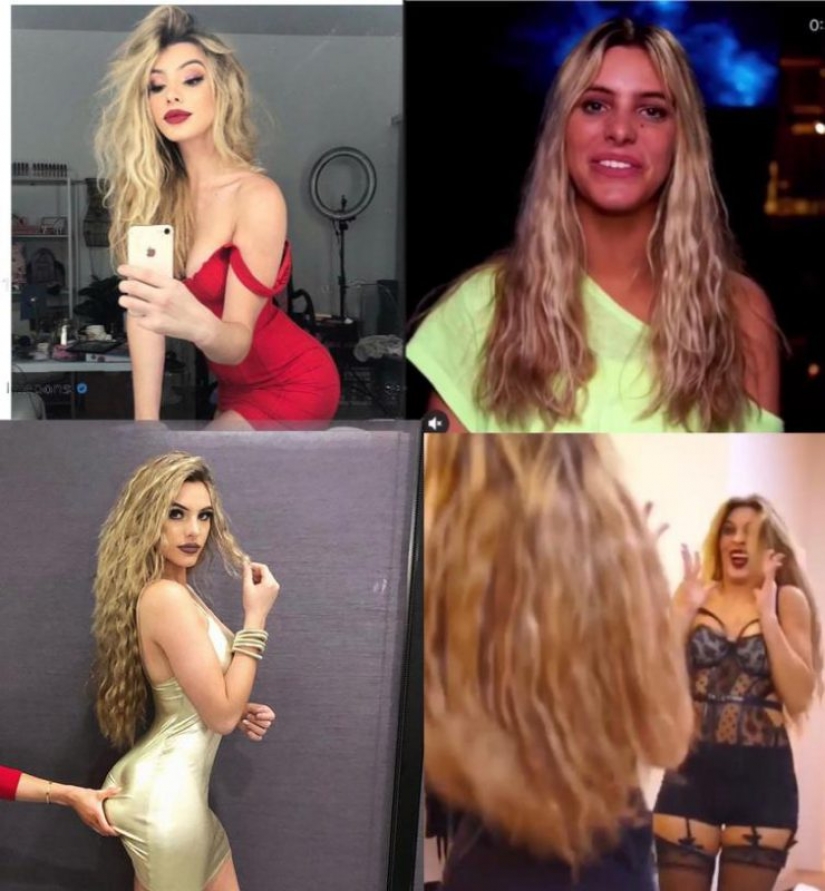 La dura verdad: 20 fotos de chicas en Internet y en la vida real