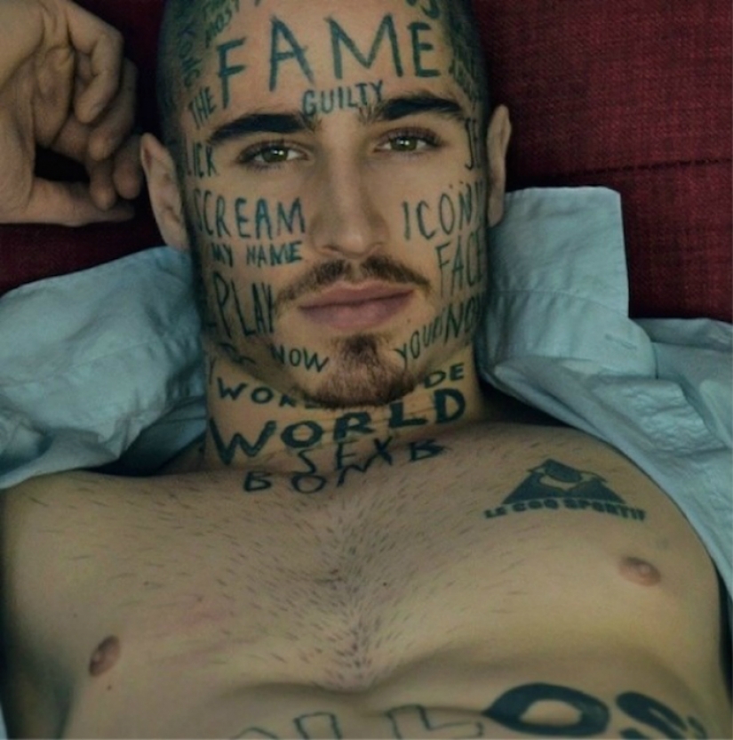 La madre no se le reconoce: el más loco tatuajes faciales