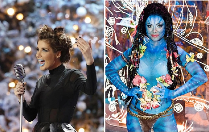 La sangre de sus ojos: la mayoría de los treshovy maquillaje de las estrellas de "luces de color Azul"