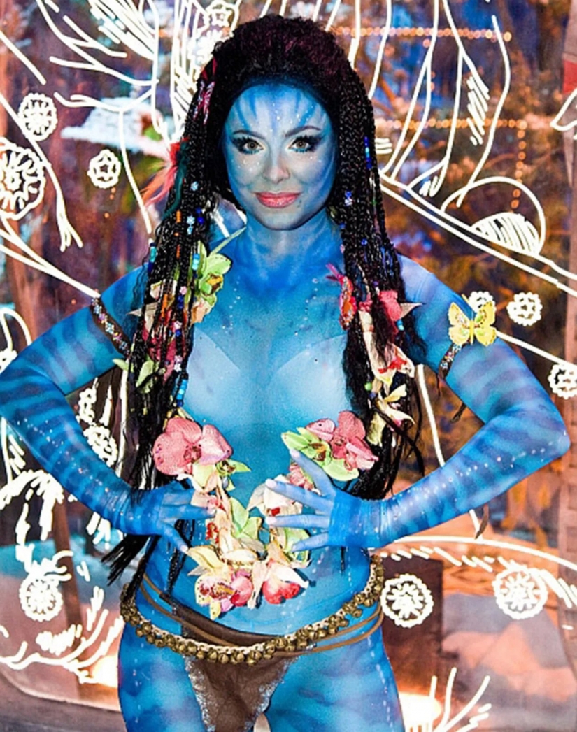 La sangre de sus ojos: la mayoría de los treshovy maquillaje de las estrellas de "luces de color Azul"