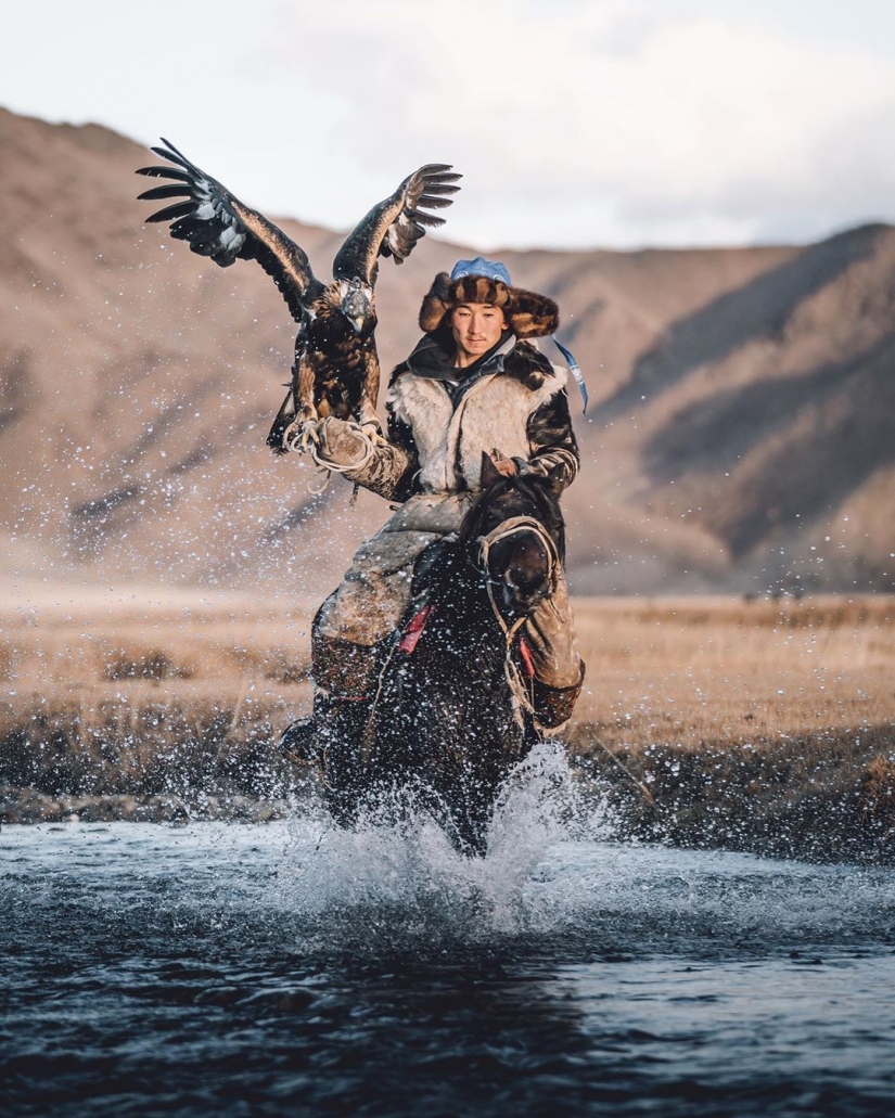 La Unión del hombre y de los pájaros: 7 impresionantes fotos de la cetrería en Mongolia