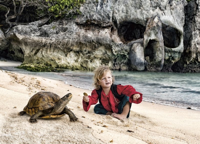 Las aventuras de bebé en el estilo de piratas del Caribe Las aventuras de bebé en el estilo de piratas del Caribe