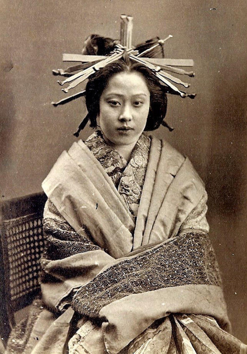 Las prostitutas de Japón del siglo XIX Las prostitutas de Japón del siglo XIX
