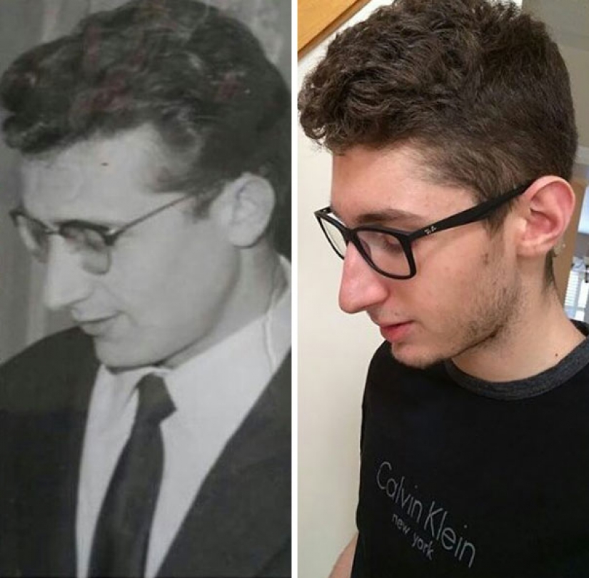 Launch the time machine: 25 photos of grandparents, who recreated their grandchildren Launch the time machine: 25 photos of grandparents, who recreated their grandchildren