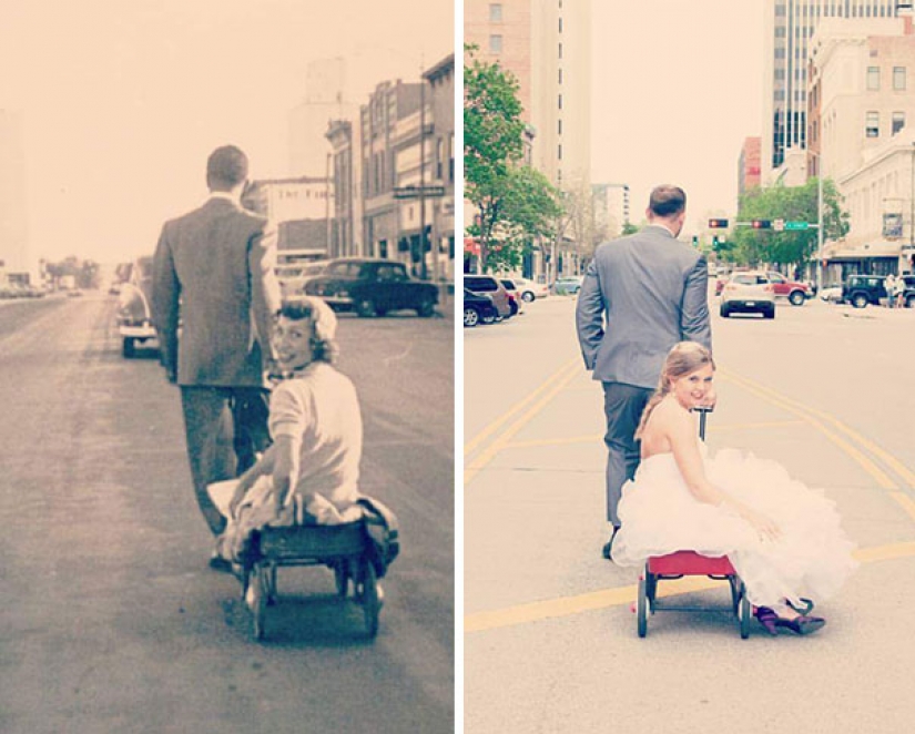 Launch the time machine: 25 photos of grandparents, who recreated their grandchildren Launch the time machine: 25 photos of grandparents, who recreated their grandchildren