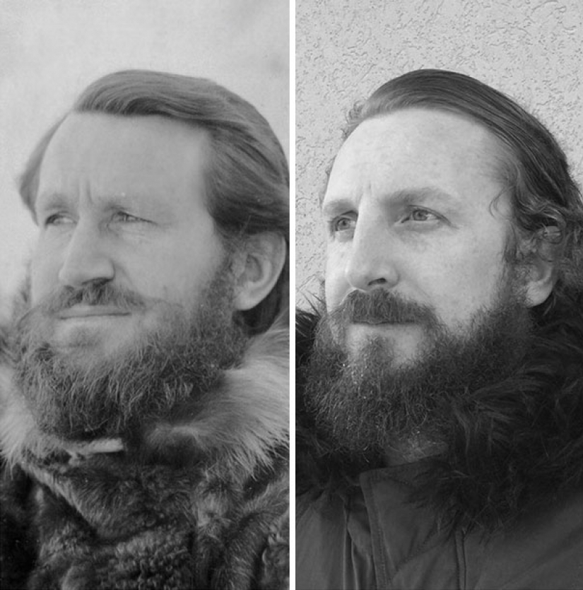 Launch the time machine: 25 photos of grandparents, who recreated their grandchildren Launch the time machine: 25 photos of grandparents, who recreated their grandchildren