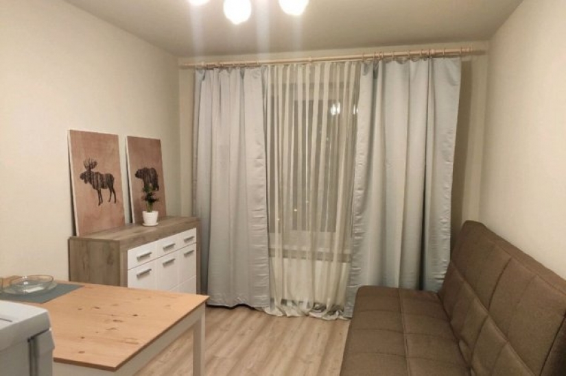 Looks like a 15-meter apartment in Moscow for 4 million rubles Looks like a 15-meter apartment in Moscow for 4 million rubles