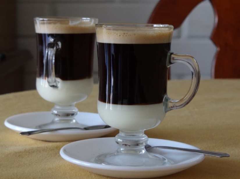 Looks like a Cup of coffee in different countries of the world