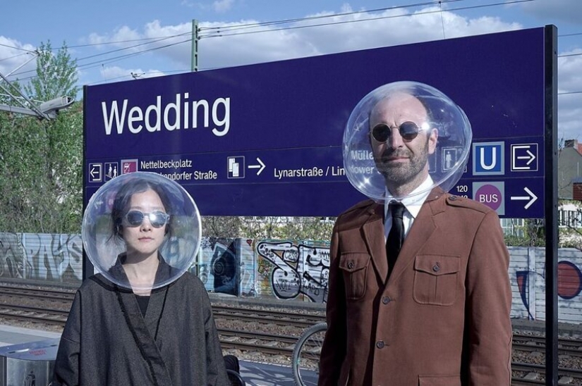 Los Alemanes inventaron un casco para el distanciamiento social