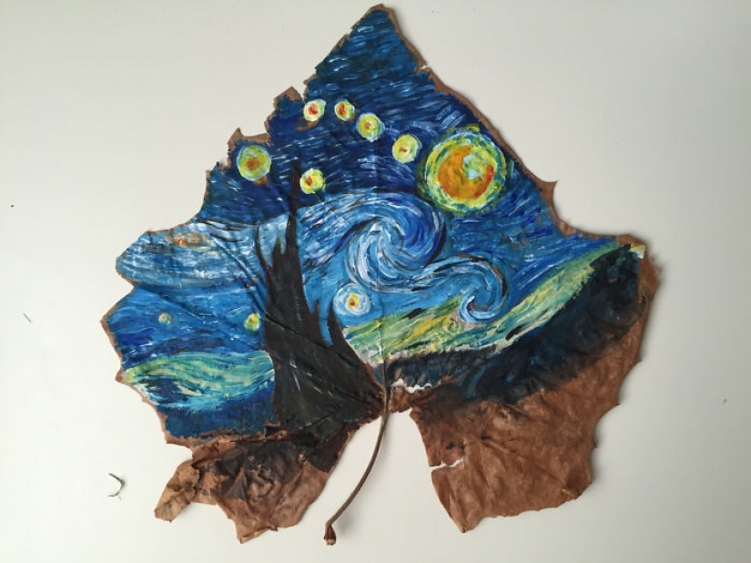 Los mundos de fantasía en un seco de la hoja de arce Los mundos de fantasía en un seco de la hoja de arce