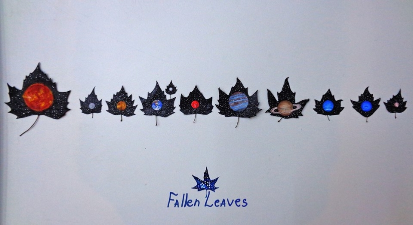 Los mundos de fantasía en un seco de la hoja de arce Los mundos de fantasía en un seco de la hoja de arce