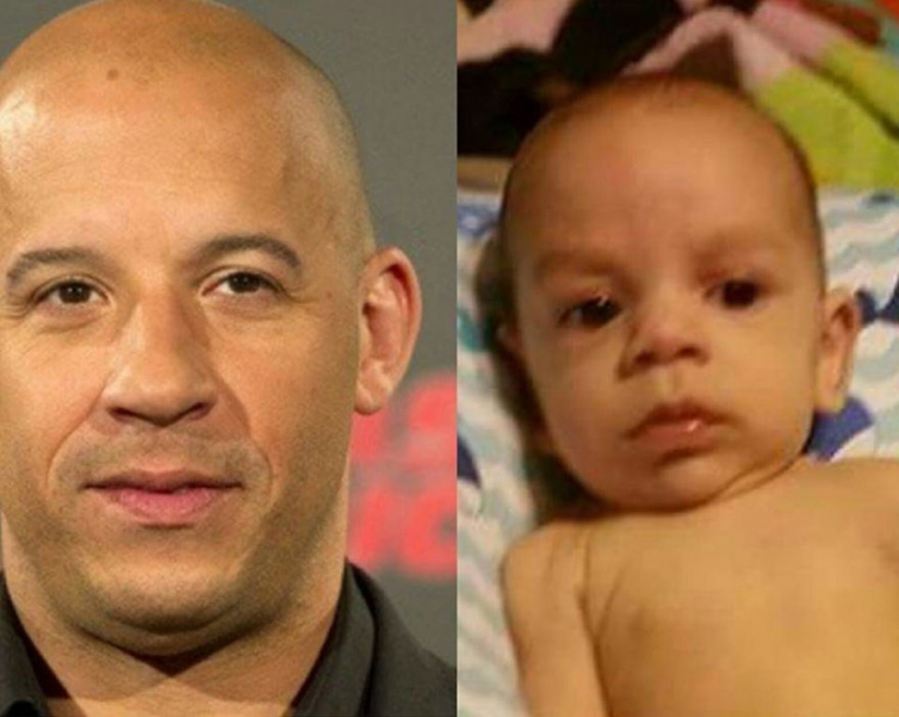 Los niños, de forma inesperada, como gente famosa