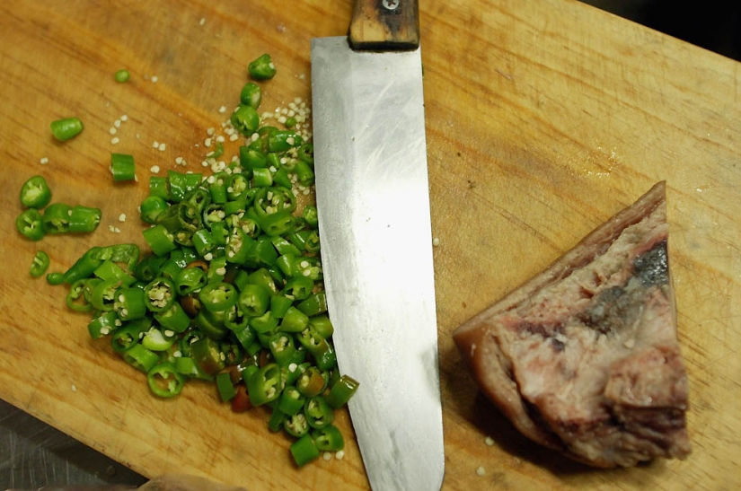 Los perros en la cocina coreana Los perros en la cocina coreana