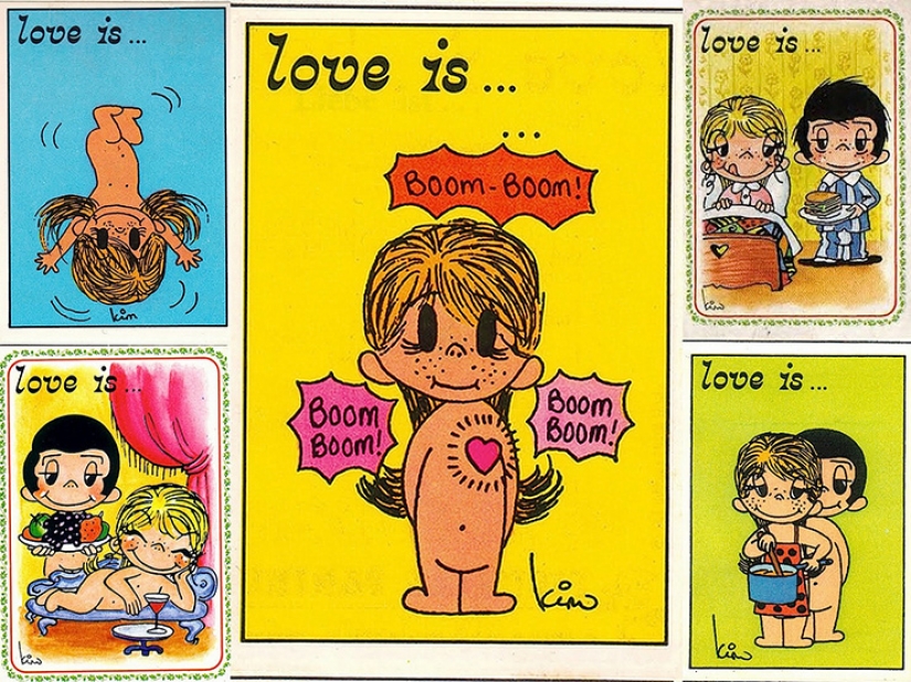 "Love is...": history of creation of cute comics about love