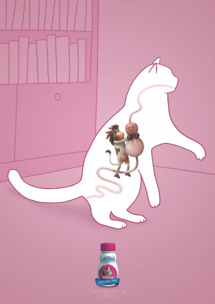 Meow! 15 examples of funny and cute cat advertising Meow! 15 examples of funny and cute cat advertising