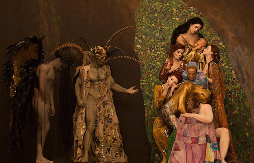 Modelo Real ha recreado famosas pinturas de Gustav Klimt