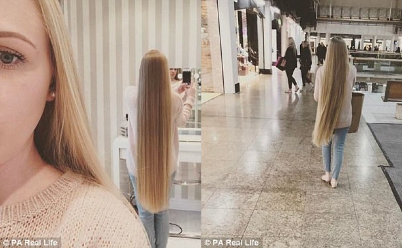 "Mom, it's Rapunzel!": the British metre scythe do not allow passage of the children on the street "Mom, it's Rapunzel!": the British metre scythe do not allow passage of the children on the street