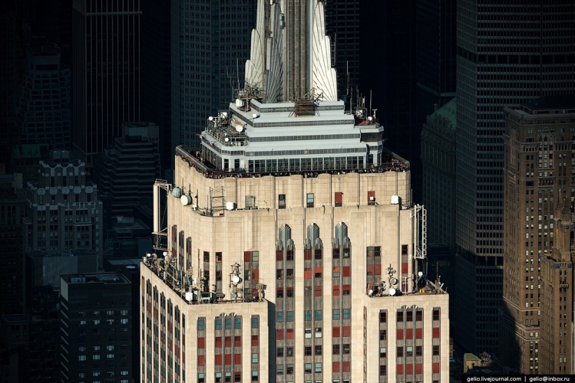 New York from the height of bird flight