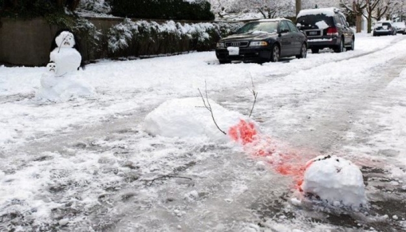 No todos los muñecos de nieve son igual de amable