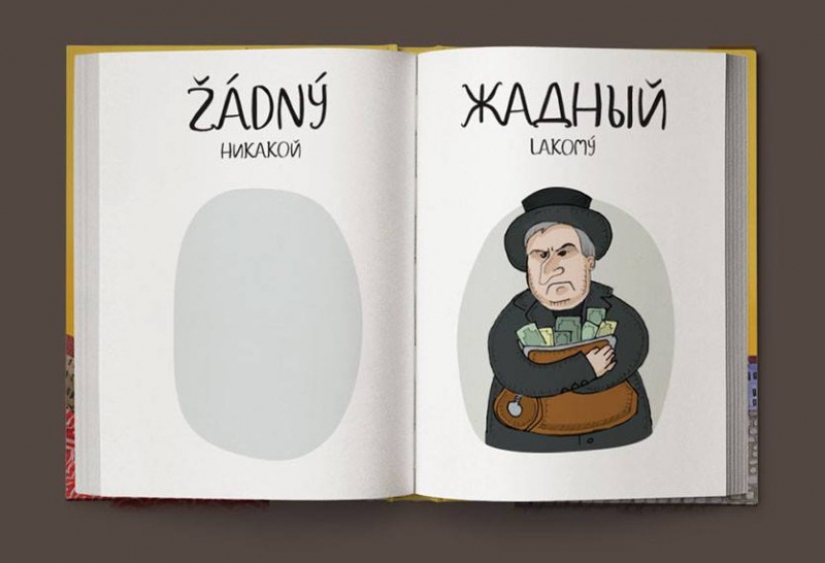 Not "bullshit", and "game room": merry Czech-Russian dictionary in pictures