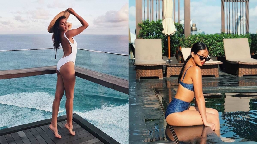 On the verge: beauty publish Instagram photos to new position at edge of pool On the verge: beauty publish Instagram photos to new position at edge of pool