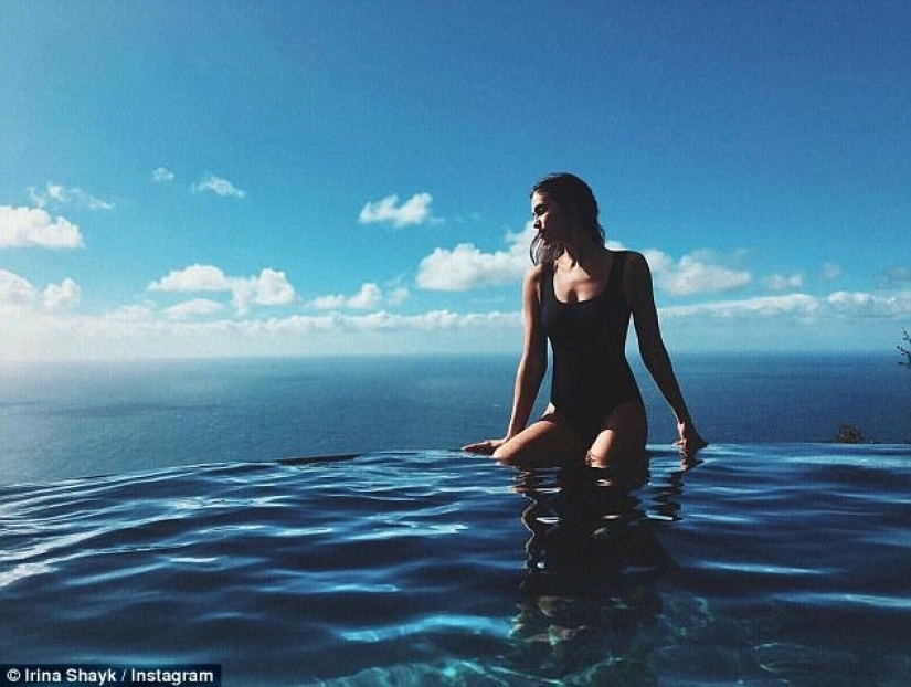 On the verge: beauty publish Instagram photos to new position at edge of pool On the verge: beauty publish Instagram photos to new position at edge of pool