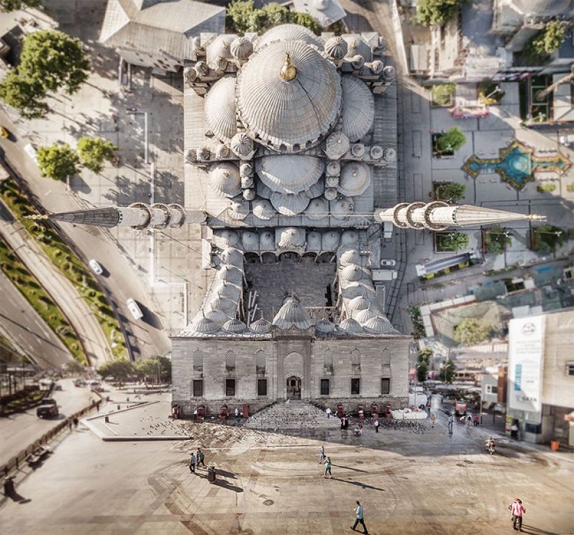 Origami 80 nivel: fotógrafo turco de la ciudad de bend