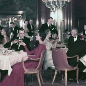 Parecía de primera clase en los barcos de crucero antes de la era de los aviones