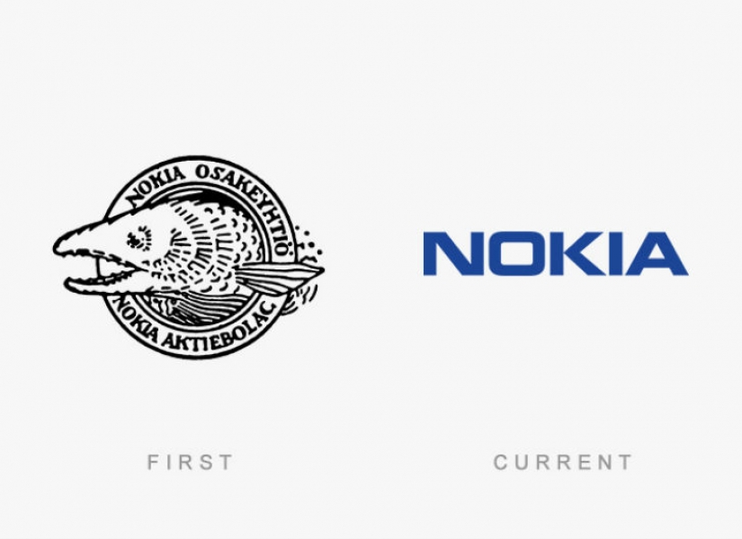 Parecía que el primer logos de marcas famosas