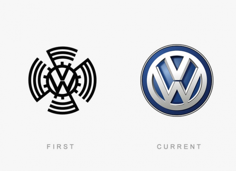 Parecía que el primer logos de marcas famosas