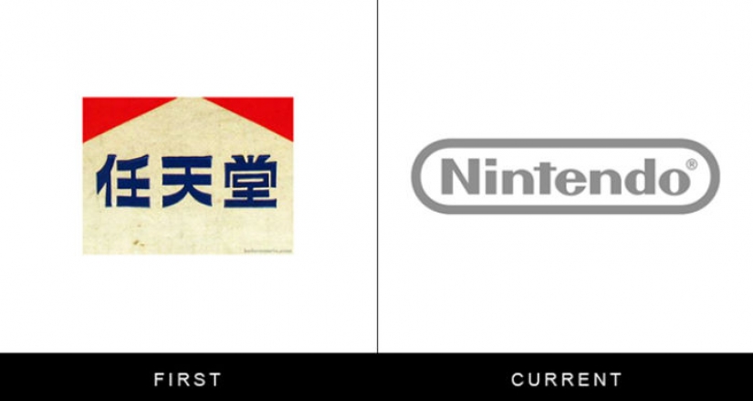 Parecía que el primer logos de marcas famosas