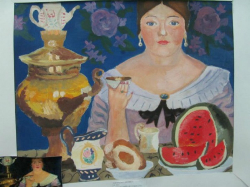 Pequeños genios: los niños reproducen las famosas obras maestras de la pintura Pequeños genios: los niños reproducen las famosas obras maestras de la pintura