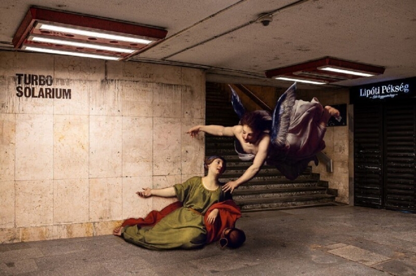 Photographer settled in Budapest characters of classic paintings