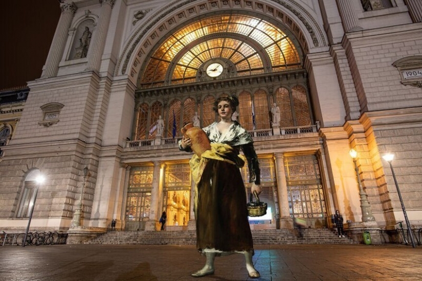 Photographer settled in Budapest characters of classic paintings