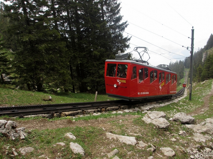 Pilatusbahn — the steepest railway in the world Pilatusbahn — the steepest railway in the world