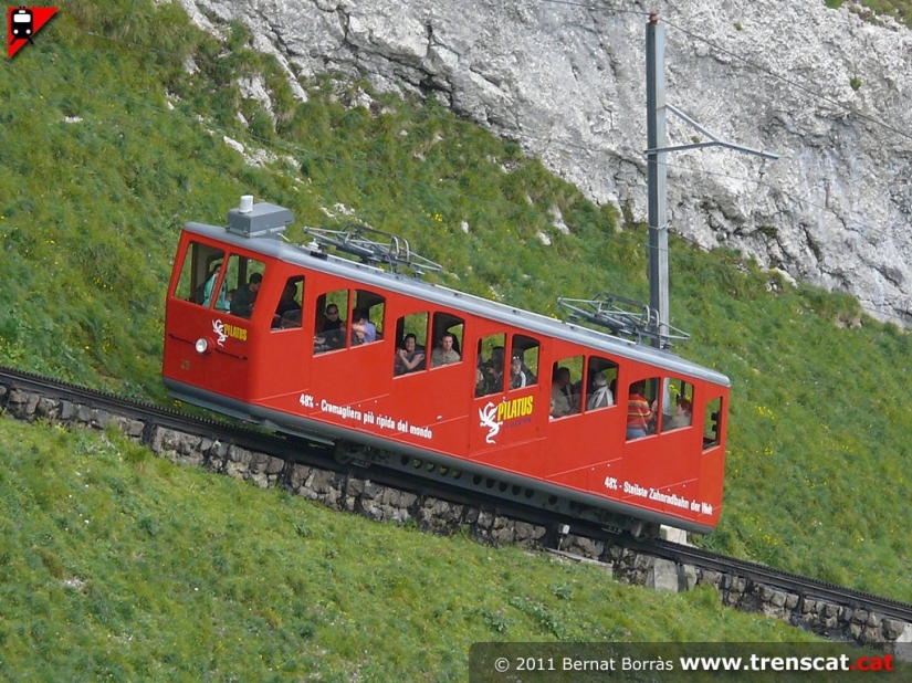 Pilatusbahn — the steepest railway in the world Pilatusbahn — the steepest railway in the world