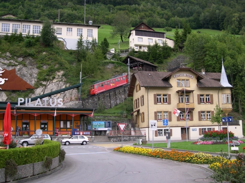 Pilatusbahn — the steepest railway in the world Pilatusbahn — the steepest railway in the world