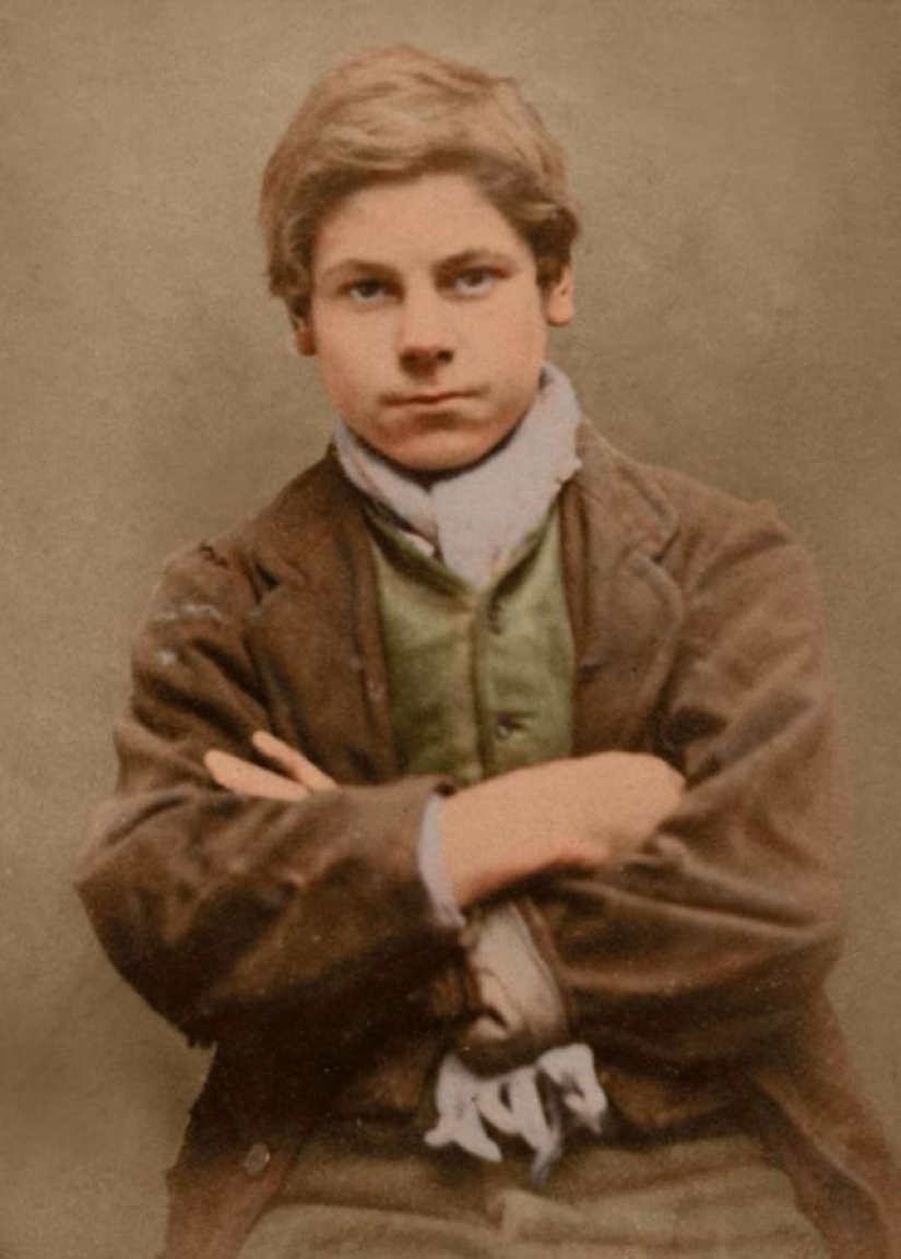 Portraits of children of the nineteenth century, sentenced to hard labor and prison for petty theft Portraits of children of the nineteenth century, sentenced to hard labor and prison for petty theft