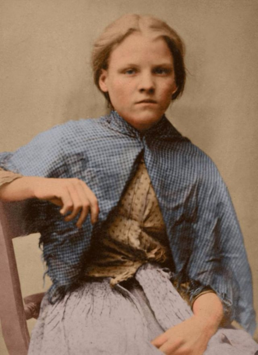 Portraits of children of the nineteenth century, sentenced to hard labor and prison for petty theft Portraits of children of the nineteenth century, sentenced to hard labor and prison for petty theft
