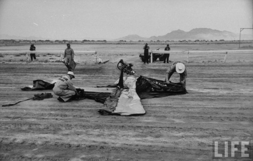 Real inflable avión que fue creado durante la Segunda guerra mundial