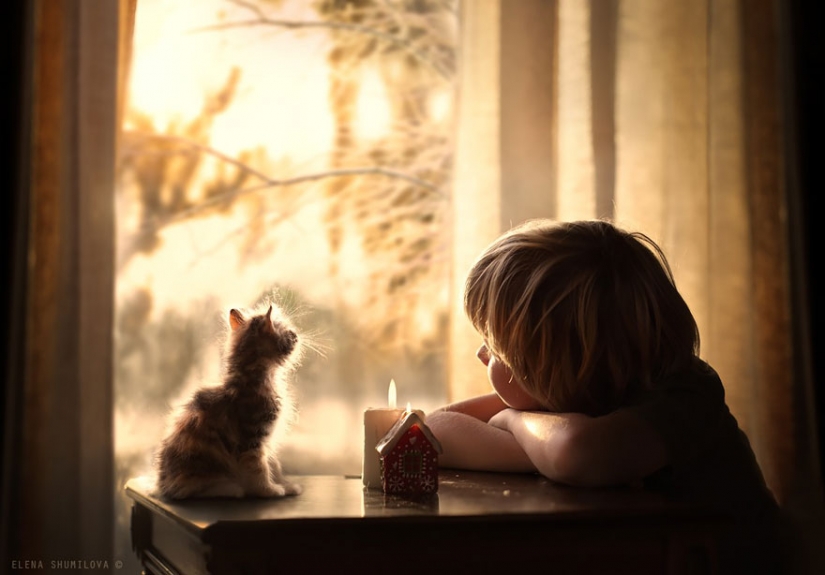 Russian woman creates stunning photographs of your children with animals in the village Russian woman creates stunning photographs of your children with animals in the village