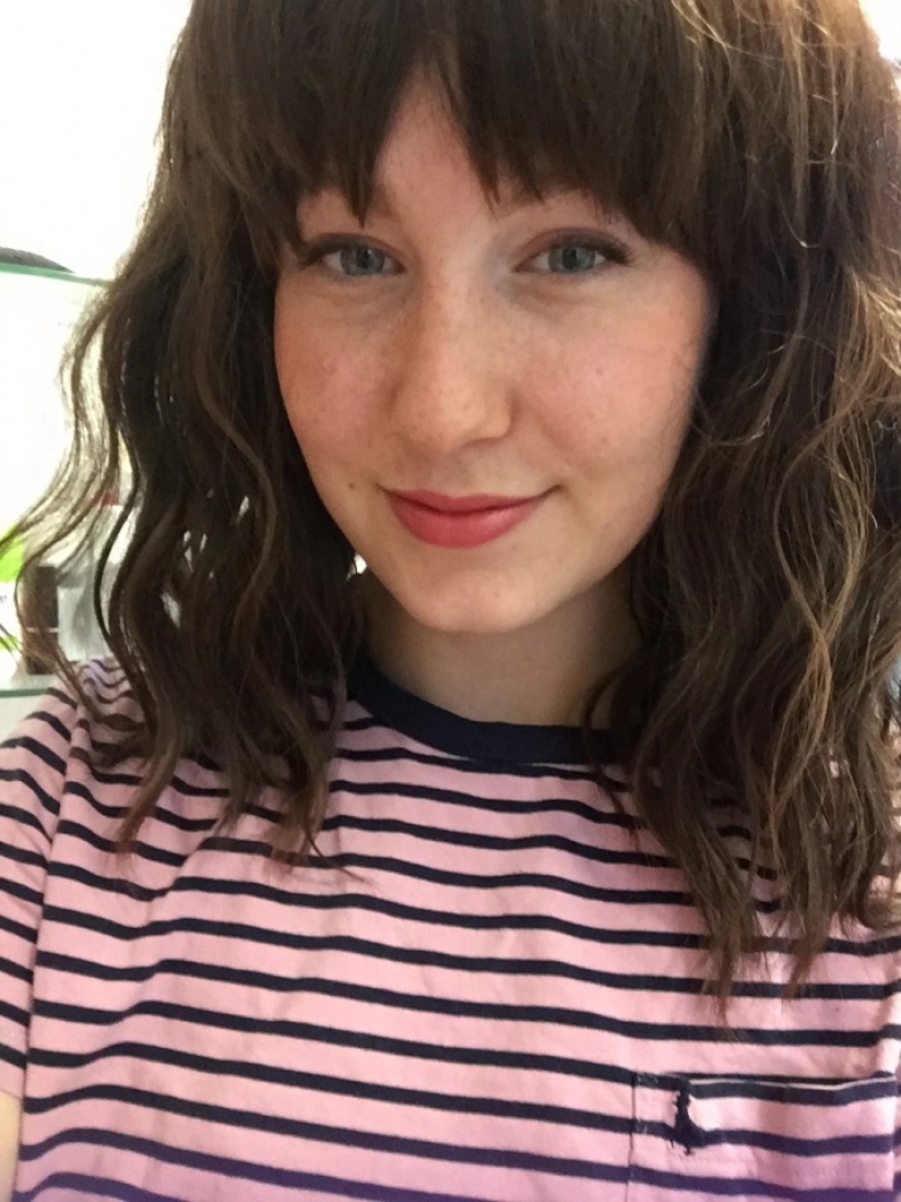 Safe sex: British woman with coronafobia making love only in a mask and gloves