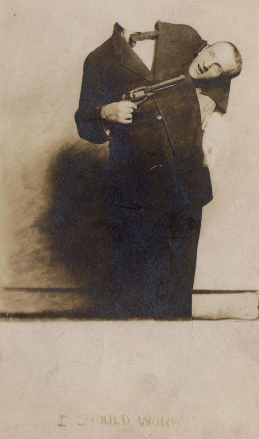 Sin cabeza photoshop del siglo pasado