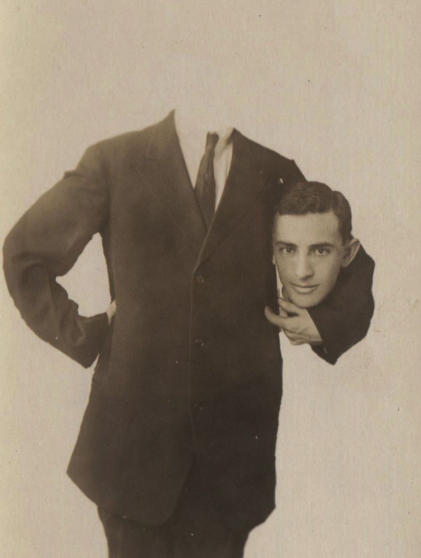 Sin cabeza photoshop del siglo pasado