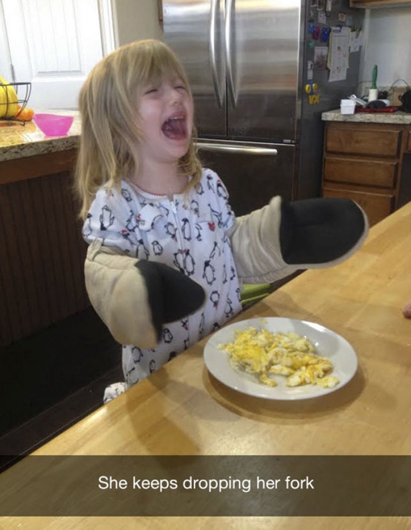 Sorry for the bird: the most stupid reason of children's tears