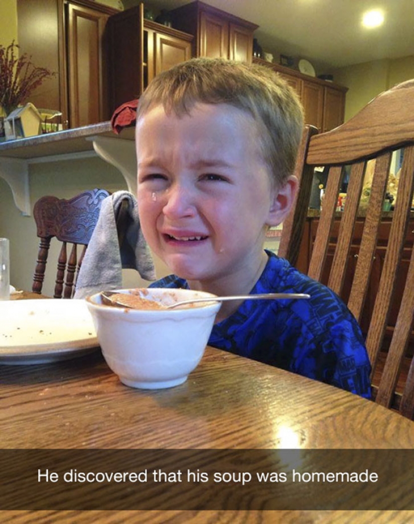 Sorry for the bird: the most stupid reason of children's tears