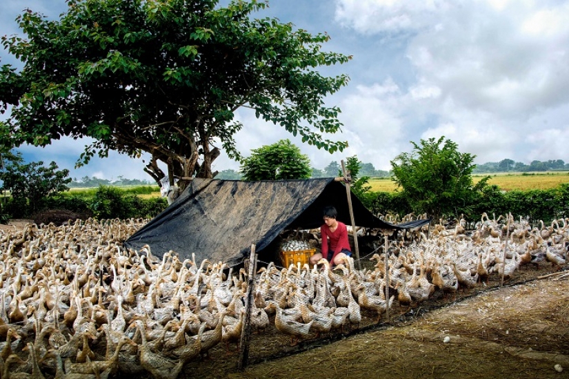 Strong and very emotional footage of the hard workers from around the world